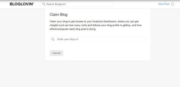 website to Bloglovin