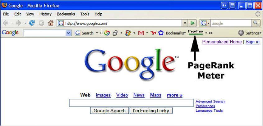 pagerank meter