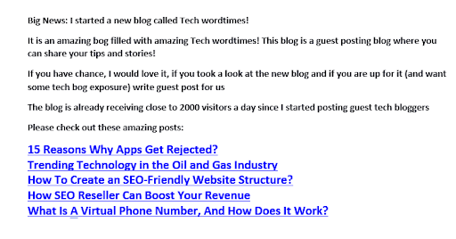 To attract contributors to your email lists, it is a great idea to inform your subscribers about your new blog.