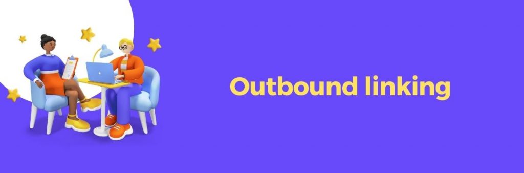 is a bunner purple background with tow guy looking for backlinks